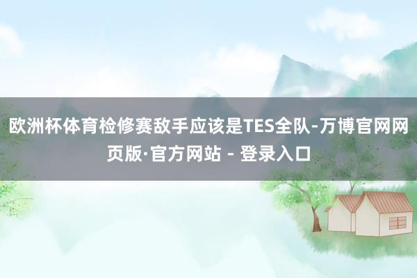 欧洲杯体育检修赛敌手应该是TES全队-万博官网网页版·官方网站 - 登录入口